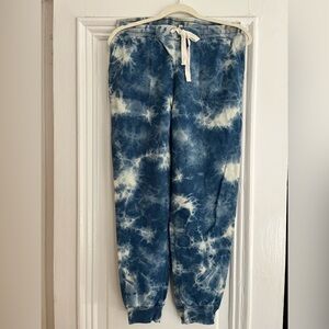 Jane and Delancey Blue Tie-Dye Joggers